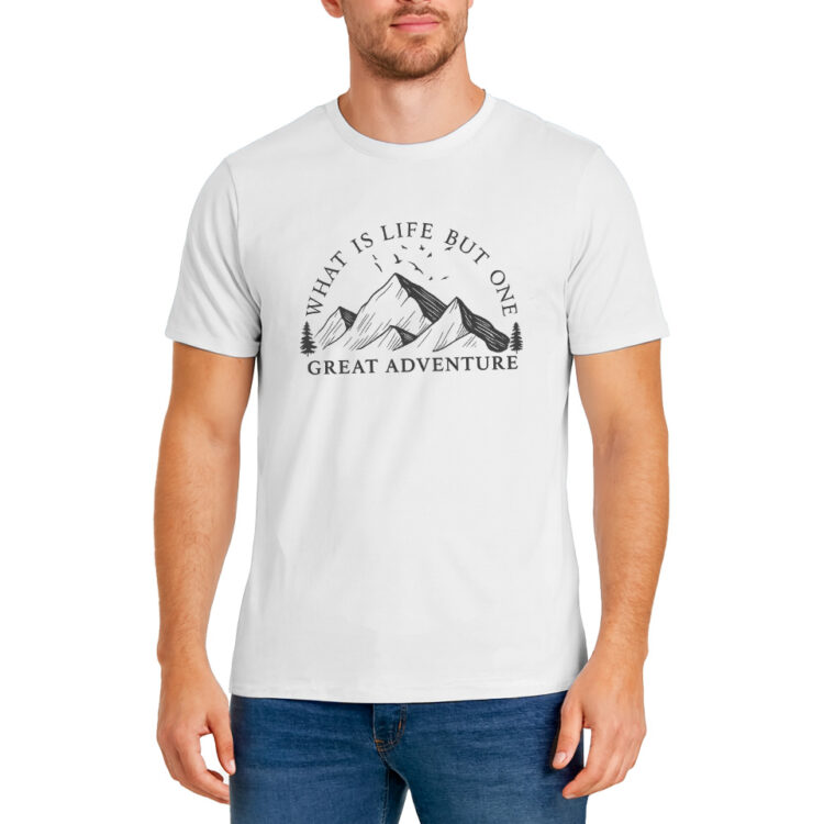 تیشرت بیسیک طبیعت گردی مردانه کد 301244