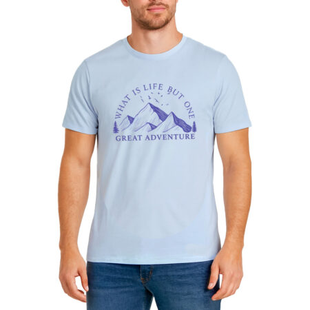 تیشرت بیسیک طبیعت گردی مردانه کد 301246