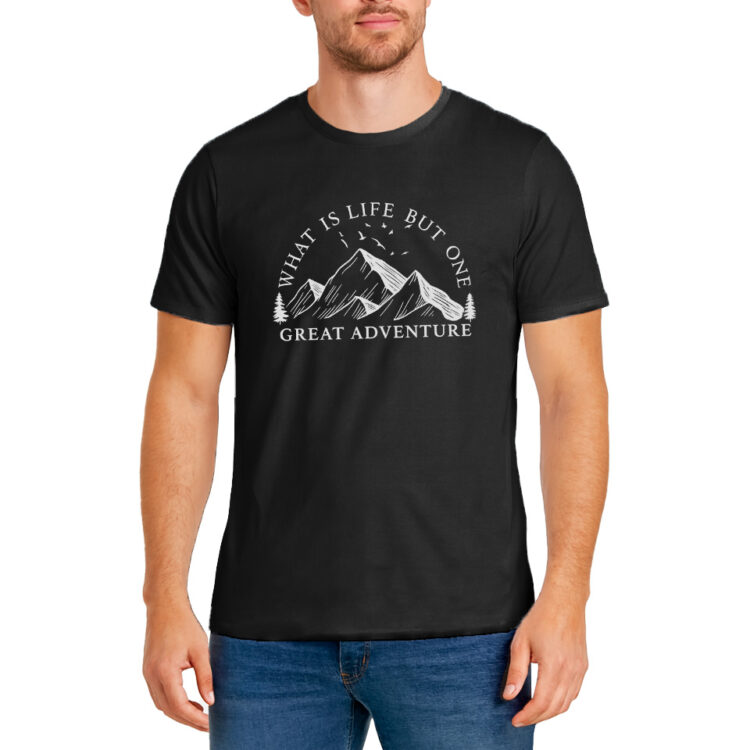 تیشرت بیسیک طبیعت گردی مردانه کد 301249