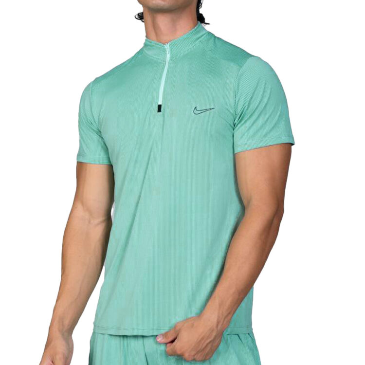 تيشرت نيم زيپ سوزنی ورزشی مردانه کد 301250