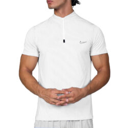 تيشرت نيم زيپ سوزنی ورزشی مردانه کد 301252