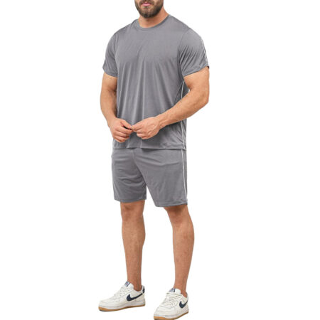 ست تیشرت و شلوارک ورزشی مردانه کد 302134