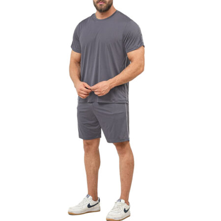 ست تیشرت و شلوارک ورزشی مردانه کد 302135