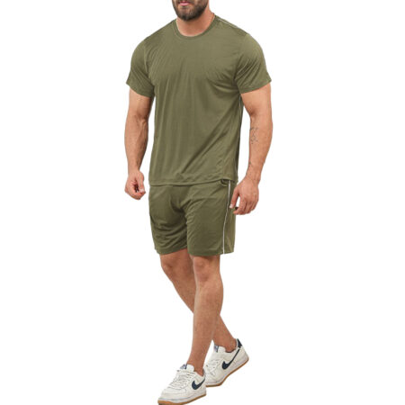 ست تیشرت و شلوارک ورزشی مردانه کد 302136