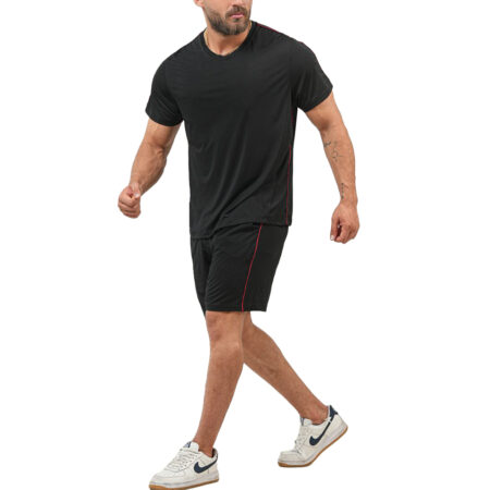 ست تیشرت و شلوارک ورزشی مردانه کد 302137