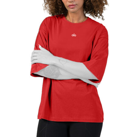 تيشرت ورزشی لانگ زنانه مدل الويوگا AloYoga کد 401543