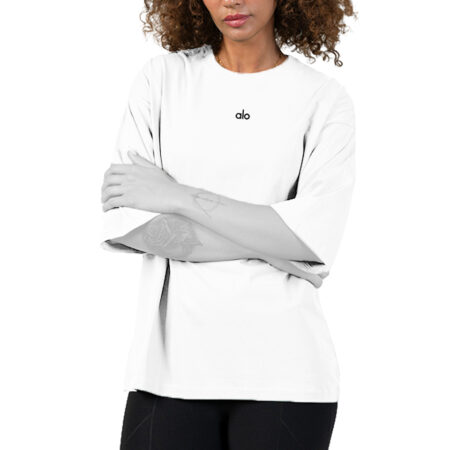 تيشرت ورزشی لانگ زنانه مدل الويوگا AloYoga کد 401545