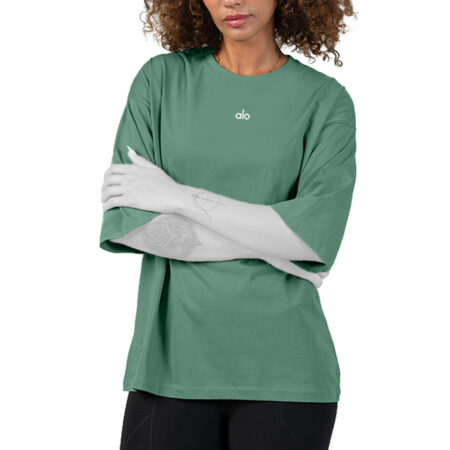 تيشرت ورزشی لانگ زنانه مدل الويوگا AloYoga کد 401547