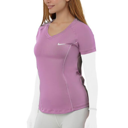 تیشرت ورزشی زنانه طرح یقه هفت مدل مغزی دوزی کد 401613