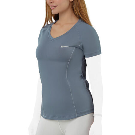 تیشرت ورزشی زنانه طرح یقه هفت مدل مغزی دوزی کد 401617