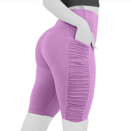 بایکر ورزشی زنانه مدل بغل چین دار کد 403272