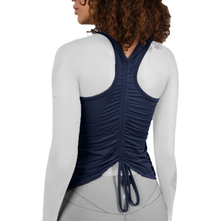 تاپ ورزشی زنانه تنفسی مدل پشت گت دار هلالی کد 404344