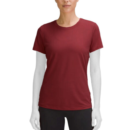 تيشرت ورزشی زنانه مدل لولولمون Lululemon ساده و بیسیک کد 401637