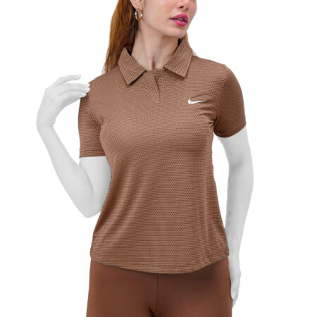 تیشرت ورزشی زنانه مدل نایکی یقه انگلیسی کد 401656